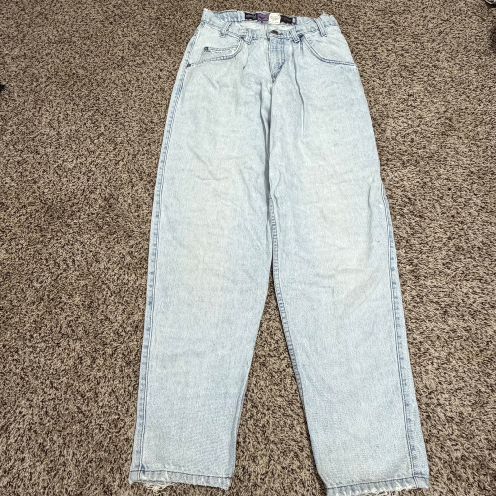 Vintage Levis SilverTab Baggy Jeans Light Wash Blue 90s Denim W28 L32 40581-0234